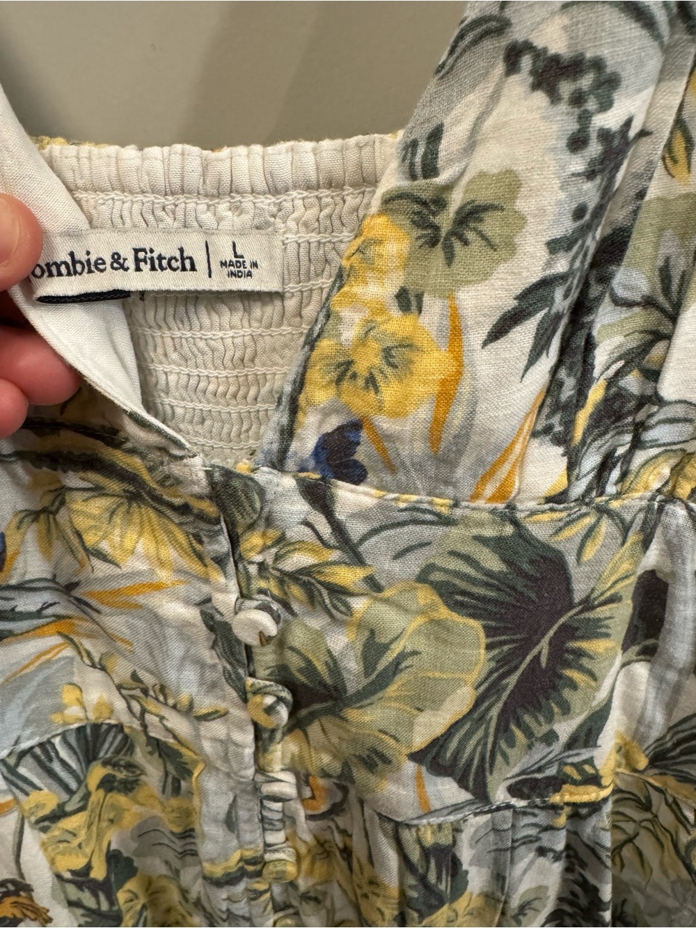 Abercrombie Button-Through Linen Maxi Dress - Picture 8 of 9